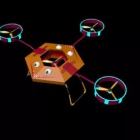 Futuristic Drone 3d model