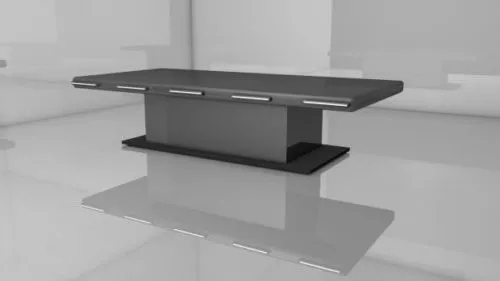 Office Black Desk 3d model Office Black Desk 3d model
