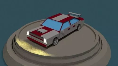 Race Car Lowpoly Design 3d model Race Car Lowpoly Design 3d model