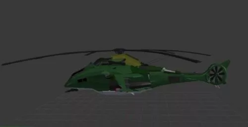 Wz19 Chinese Military Helicopter 3d model