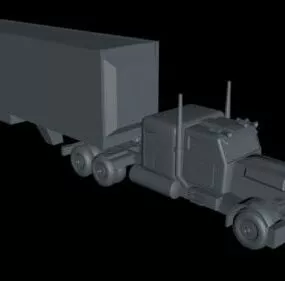 Truck Vehicle Lowpoly 3d model
