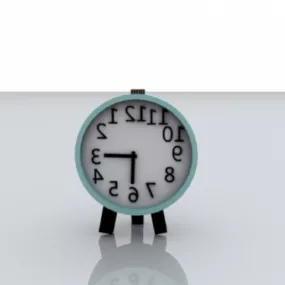 Round Clock 3d model
