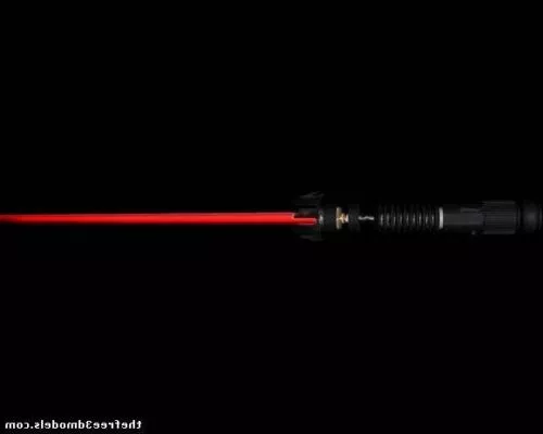 Red Lightsaber Scifi Weapon 3d model