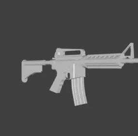 M4a1 Military Gun 3d model