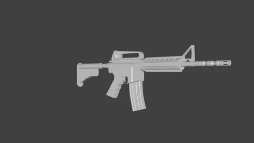Barrett M95 Gun With Advance Scope 3d model