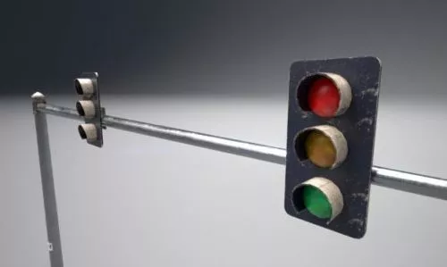 Traffic Light System 3d model Traffic Light System 3d model