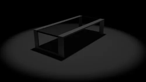Simple Black Table 3d model Simple Black Table 3d model