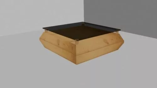 Coffee Table Square Shaped 3d model Coffee Table Square Shaped 3d model