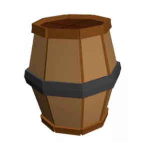 Wood Barrel Lowpoly 3d model