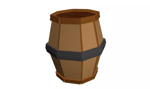Wine Barrel Storage 3d model