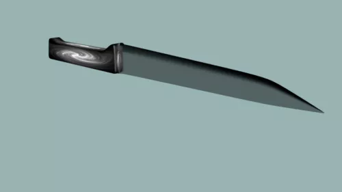 Spy Gear Set With Combat Knife 3d model