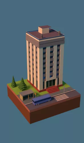 Voxel Fighting Game Assets 3d model