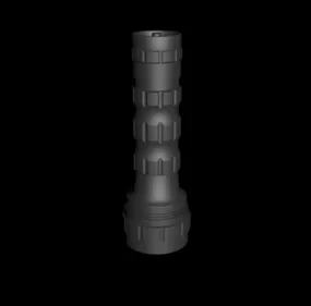 Travel Flashlight Lowpoly 3d model
