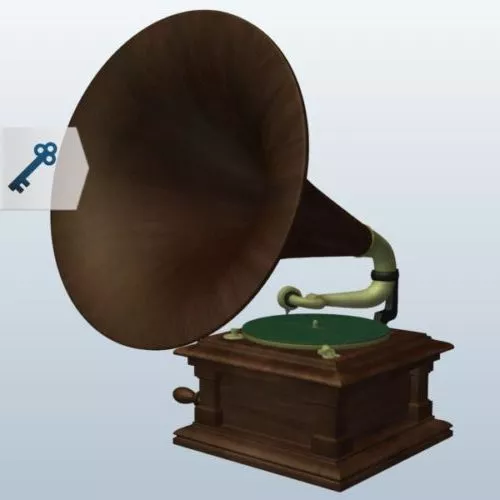 Victor Phonograph Device 3d model Victor Phonograph Device 3d model