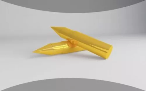 Golden Bullet 3d model Golden Bullet 3d model
