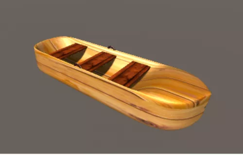 Old Tug Boat 3d model