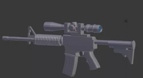 Lowpoly Ak47 Game Ready 3d model