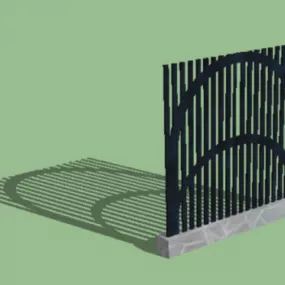 Iron Fence 3d model