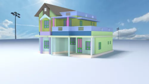 Ancient China House 3d model