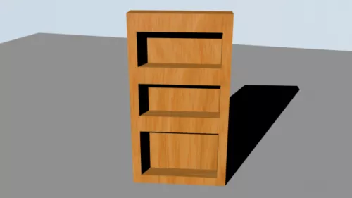 Diy Bookshelf 3d model Diy Bookshelf 3d model