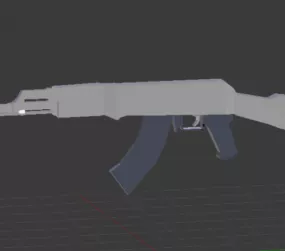 Ak47 Lowpoly Concept 3d model