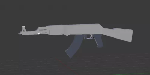 Ak47 Lowpoly Concept 3d model Ak47 Lowpoly Concept 3d model