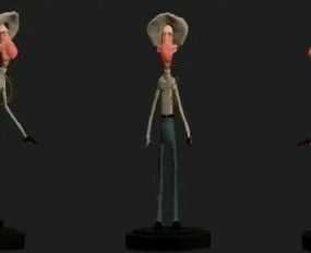 Western Cowboy Character 3d model
