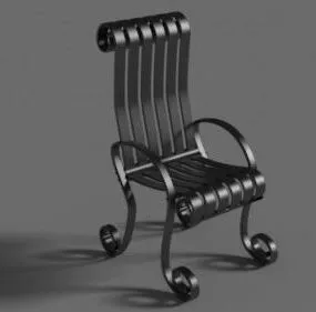 Metal Chair V1 3d model