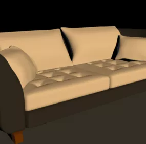 Old Vintage Sofa 3d model