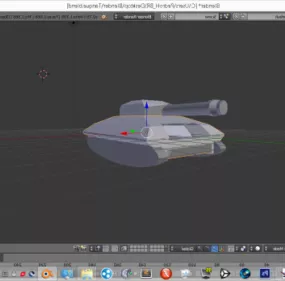 Sci-fi Tank Lowpoly 3d model