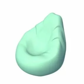 Abstract Bag Chair V1 3d model