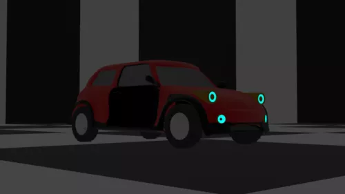 Lowpoly Electrical Car 3d model Lowpoly Electrical Car 3d model