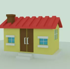 Cartoon House V1 3d model