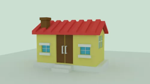 Cartoon House V1 3d model Cartoon House V1 3d model