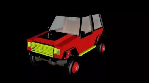 Lowpoly Jeep Car 3d model Lowpoly Jeep Car 3d model