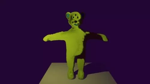 Scary Bear Character 3d model Scary Bear Character 3d model
