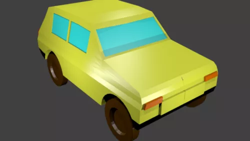 Game Car Lowpoly 3d model Game Car Lowpoly 3d model