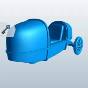 Velomobile Vehicle 3d model
