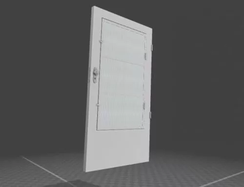 Home Slave Door 3d model Home Slave Door 3d model