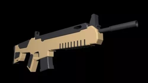 Soldier Hand With Gun Sig Sauer 3d model