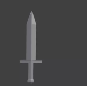 Sword Lowpoly Weapon 3d model