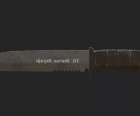 Rustic Knife 3d model