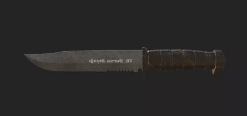 Rustic Knife 3d model Rustic Knife 3d model