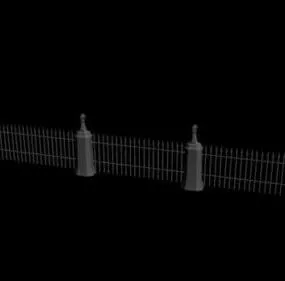 Iron Fence V1 3d model