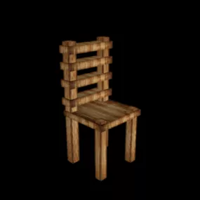 Chair Horizontal Ladders 3d model