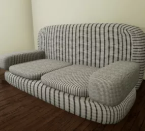 Living Room Couch Sofa 3d model