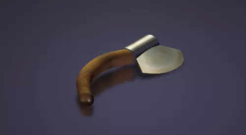 Axe With Wood Handle 3d model