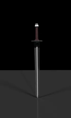 Straight Sword 3d model Straight Sword 3d model