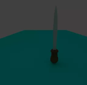 Lowpoly Gaming Sword 3d model