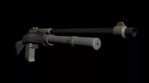 Luger Pistol Gun 3d model